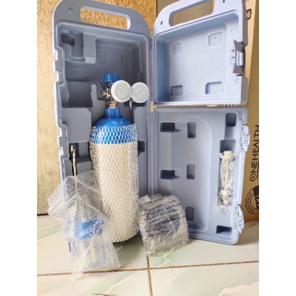 TABUNG OKSIGEN PORTABEL/ TABUNG OKSIGEN TRAVELING+ Bonus Masker oksigen