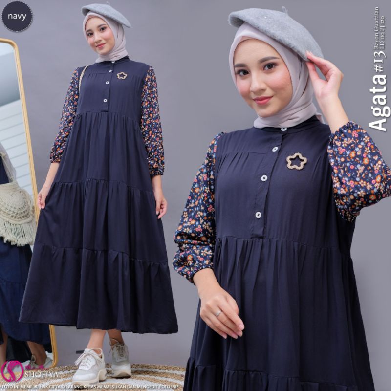[RESTOCK] GAMIS DRESS FASHION MUSLIM // AGATA BY SHOFIYA-2