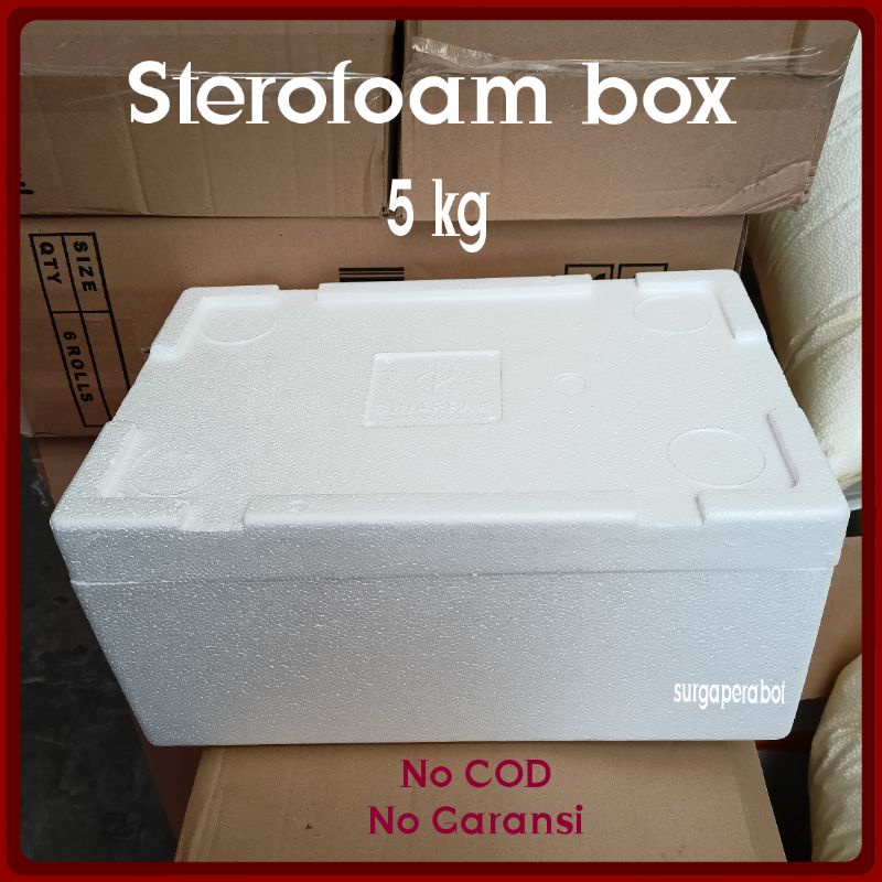 Box Styrofoam 5kg Packing Ikan Beku Sterofoam Frozen Food sterofom Kotak sayur Breeding cupang dll