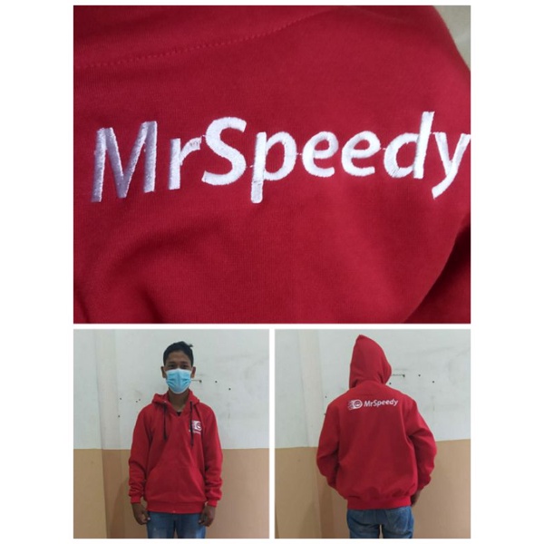 Jaket hodie MrSpeedy Bordir