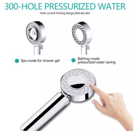 Kepala Pancuran Shower Head 3 mode SPA High Pressure, Hemat Air