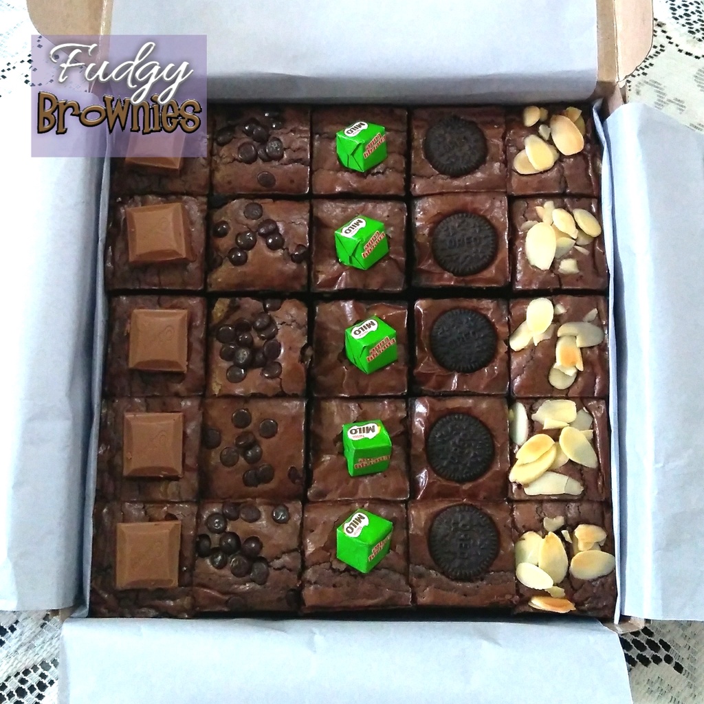 Fudgy Brownies Brownis Panggang (25 pcs)