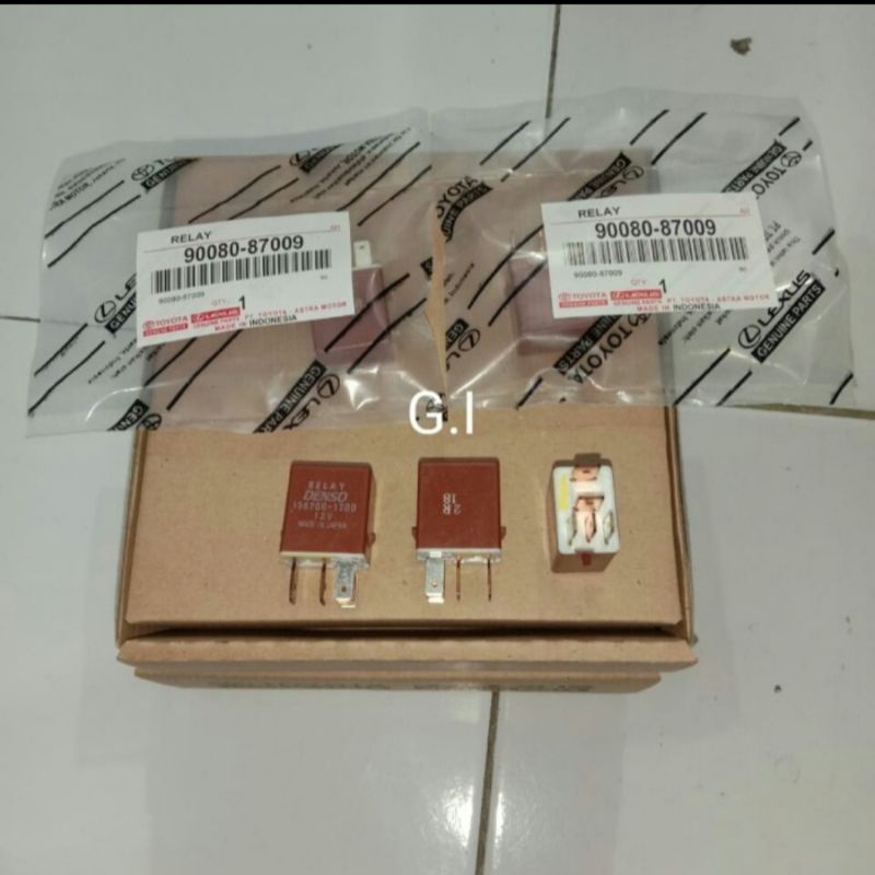 Relay Coklat Kaki 5 12V DENSO Rellay Rilai DENSO Kaki 5 12V Universal ORIGINAL