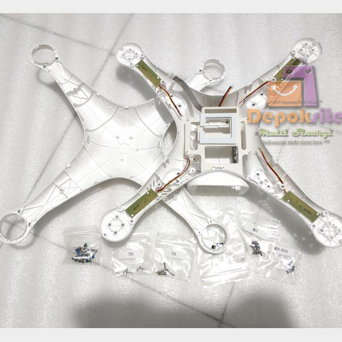 [BAYAR DI TEMPAT] Cover Body Set Top & Bot Dji Phantom 3 Adv Pro + Screw {}TERLENGKAP Kode 1227
