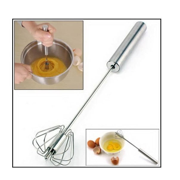 Kocokan Telur Automatis 29CM / 11.5inch Stainless Steel Whisk