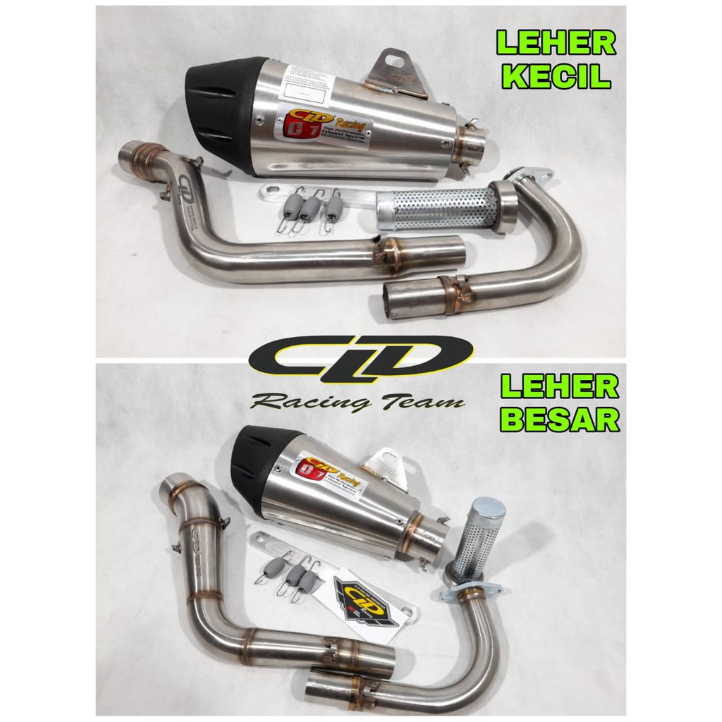 Knalpot Original CLD Type C7 Pipa Kecil Pipa Besar Beat Karbu Beat Fi Scoopy Vario 110