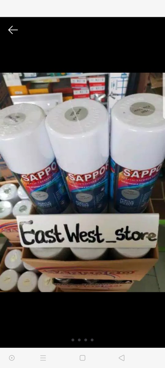 Fine Silver 7590 Dasaran Silver -- Sapporo Spray Paint Cat Semprot Aerosol