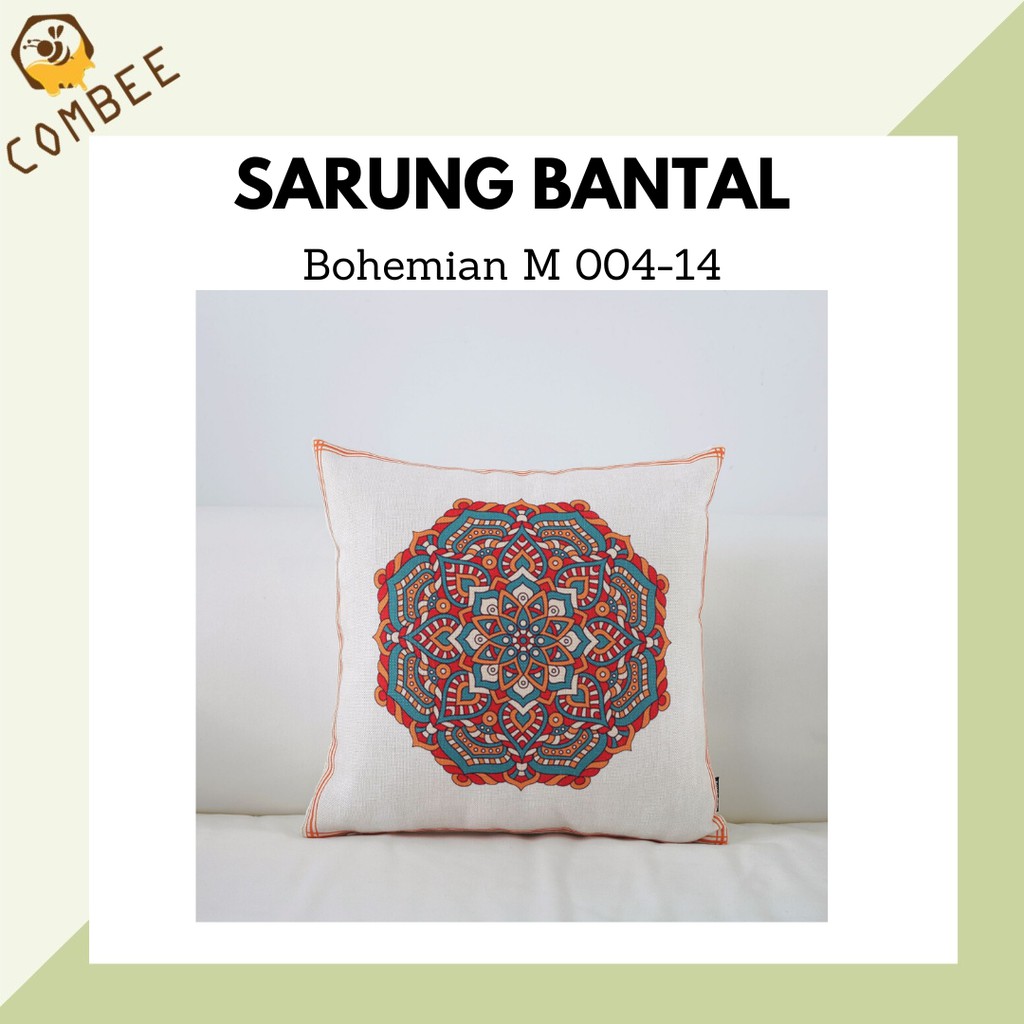 Pillow Case / Sarung Bantal / Sarung Tutup Bantal Sofa Kain Cotton Linen Bohemian M004