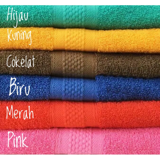 Pilih Warna - Handuk 80 x 35 Handuk Leher AMANDA MUTIA | Towel Mandi Perlengkapan Rumah Tangga Traveling Keluarga Pria Wanita Open