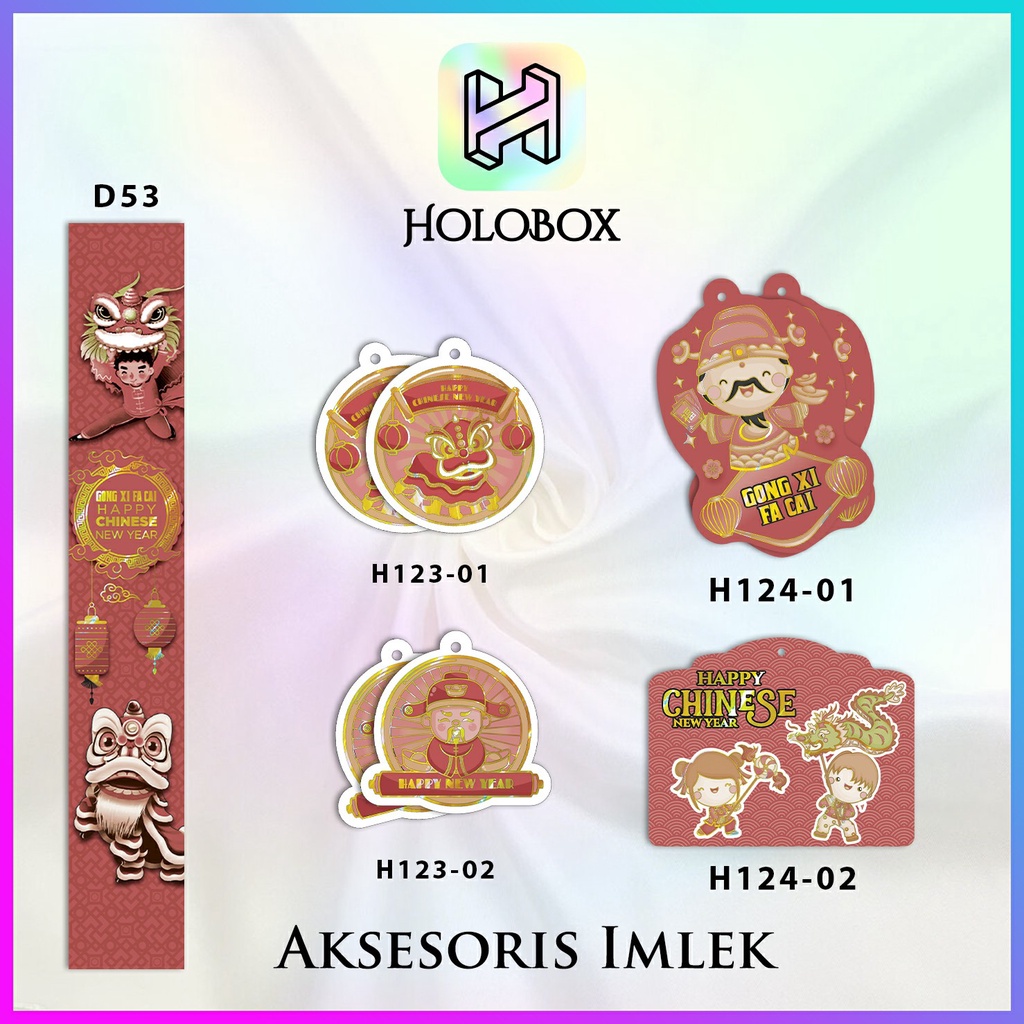 

Hangtag Imlek / Sleeve CNY / Label Tag / Kartu Chinese New Year / H123