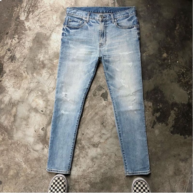 celana jeans uniqlo size 31 skinny-pria/cowok-second original