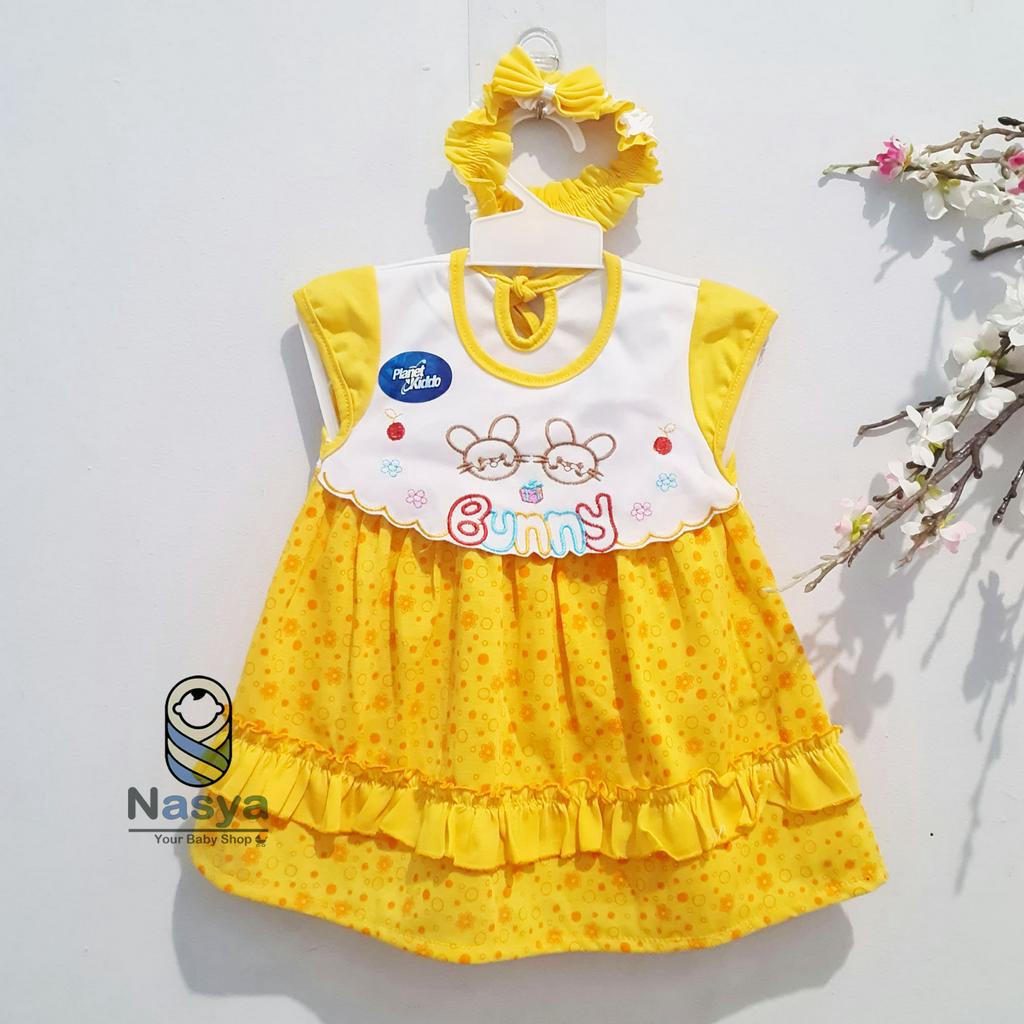 [P-049] Dress Bayi Pita Lucu / dress tali pita bermotif animall (0-6 bulan)