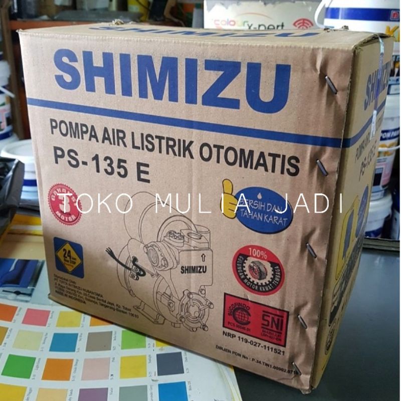 Pompa air Shimizu PS 135 E otomatis / mesin pompa air listrik ps135 ps135e