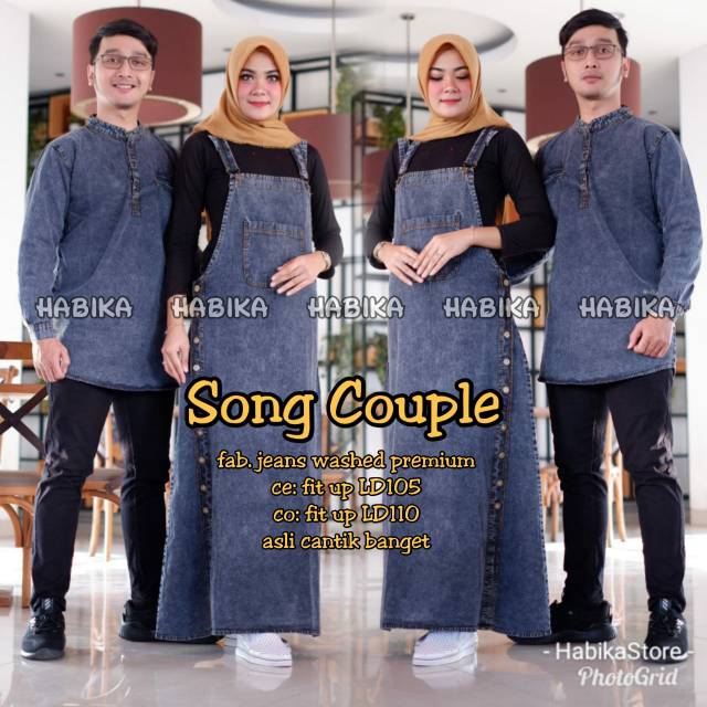 Overall jeans couple