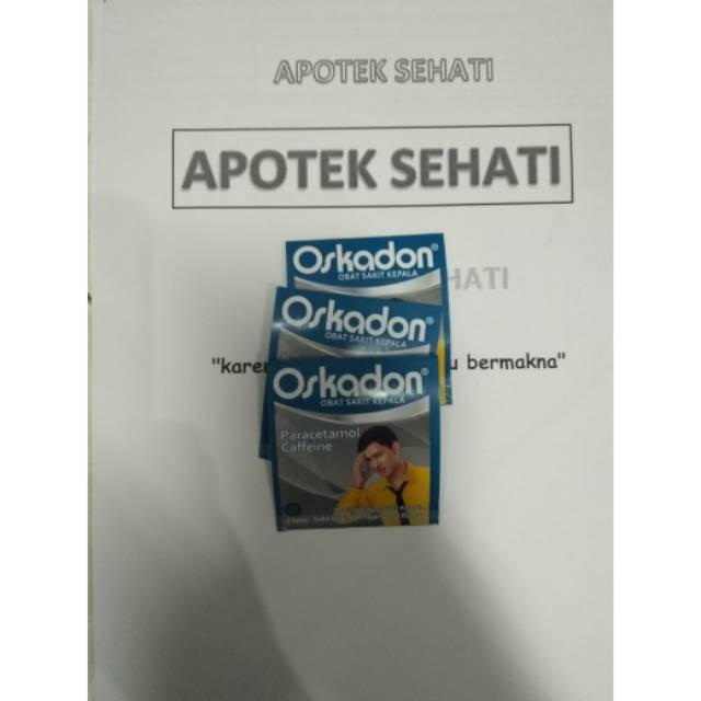 PROMO OSKADON TABLET PER 3 STRIP / Obat Sakit Kepala &amp; Pusing