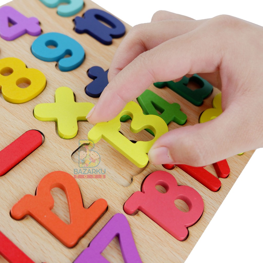 Puzzle Murah ABC Puzzle Number Puzzle Hijaiyah Chunky Puzzle Anak Puzzle Kayu Jigsaw Puzzle 3D Wooden Toys Mainan Kayu 230-49