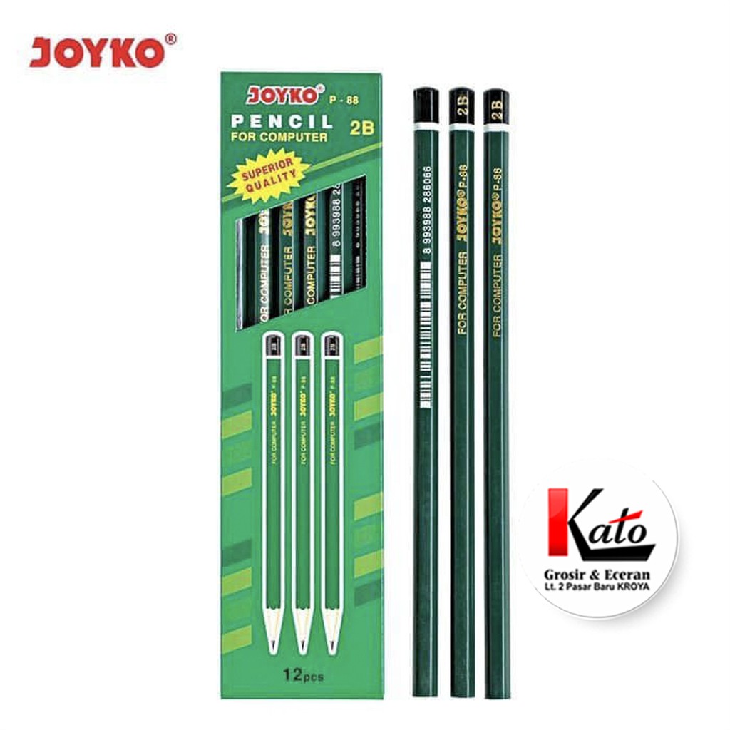 

Pensil Joyko 2B P-88 Hijau 12Pcs