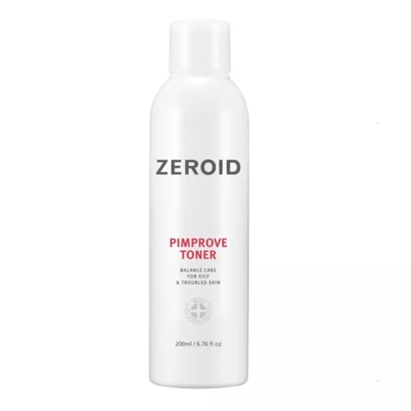 ZEROID Pimprove Toner Balanced Care for Oily & Troubled Skin (200 mL) & Moisturizer (100ml)