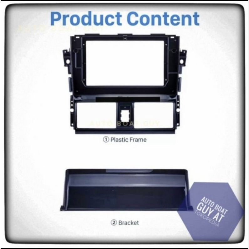 Frame Headunit Vios Limo Gen 3 Android 10 Inch OEM Style