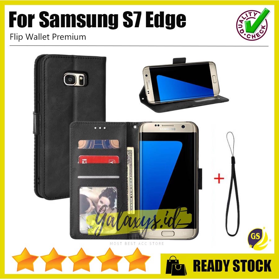 Case Samsung S20 Plus Ultra S10 S9 S8 Plus Lite S7 Edge S6 Edge Flip Leather Cover Kulit Casing