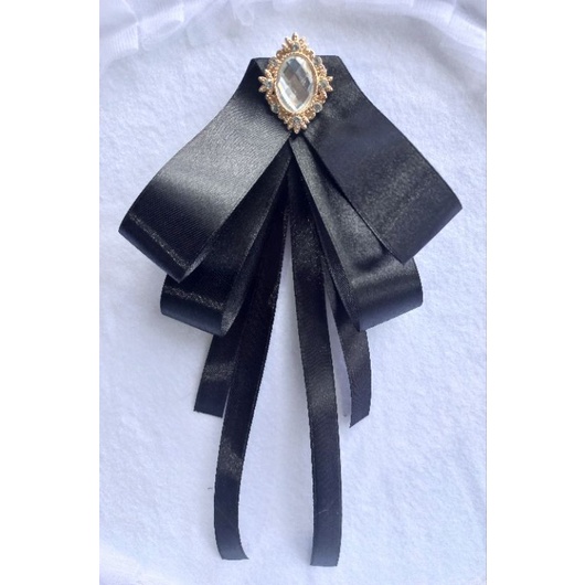 pita aplikasi korean ribbon brooch