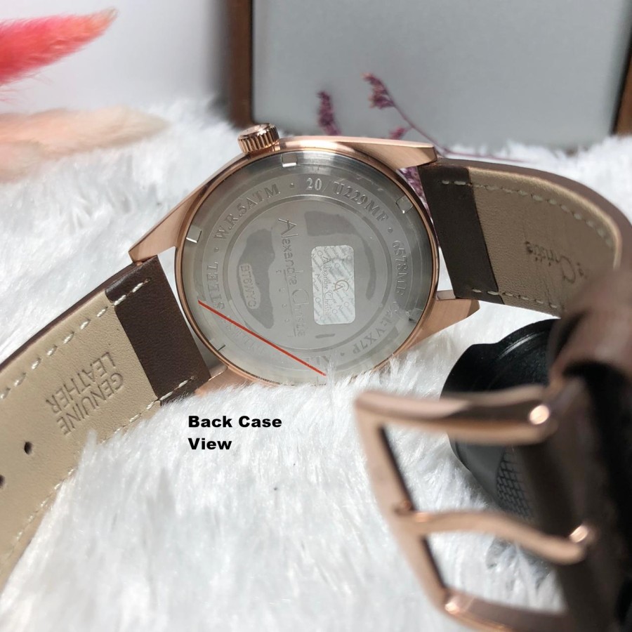 ORIGINAL Jam Tangan Pria Alexandre Christie AC 6578 / AC6578 / 6578 Garansi Resmi 1 Tahun, Leather