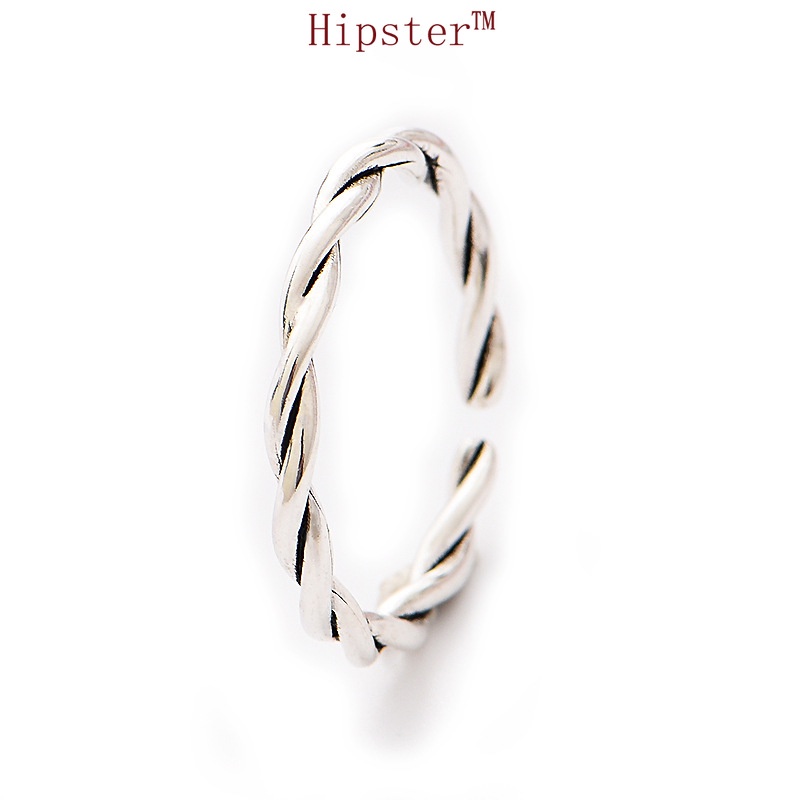 Hot Sale Fashion Creative Design Twisted String Couple Adjustable Ring