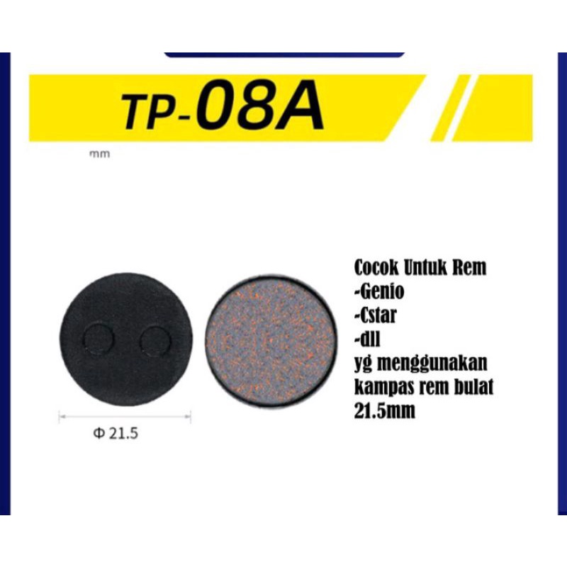 kampas rem sepeda brakepad cakram sepeda CSTAR GENIO kampas bulat