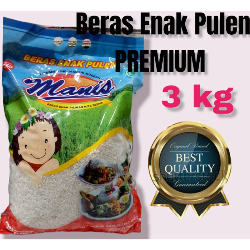 

Beras premium murah cap Manis 2.5 kg Beras Fitrah Zakat