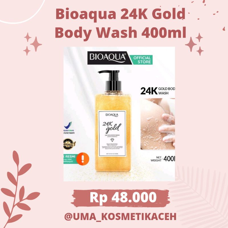 BIOAQUA 24k Gold Body Wash 400ml