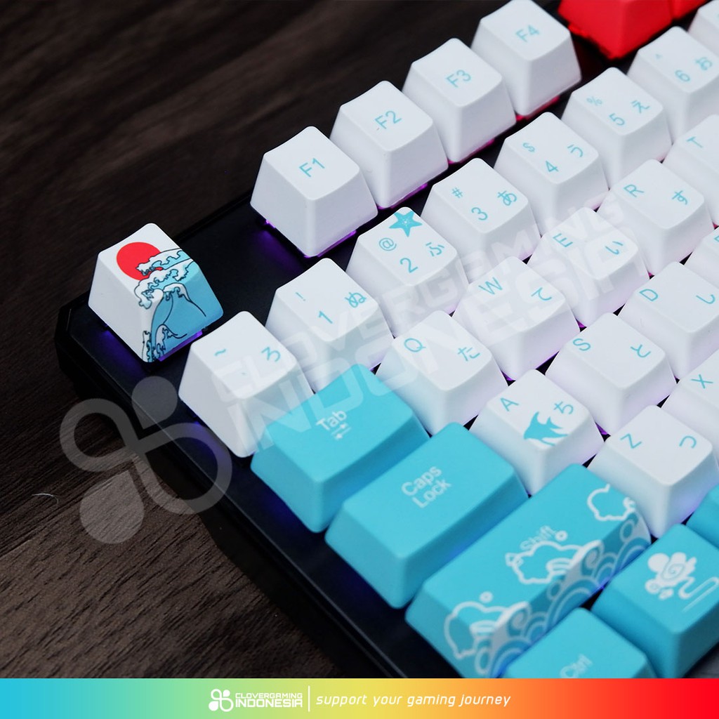 Keycaps Coral Sea Japanese PBT - Mechanical Gaming Keyboard Custom