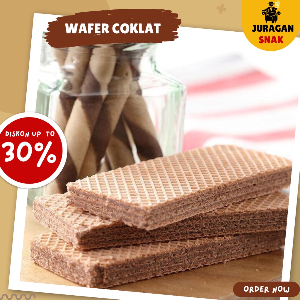 

Wafer Coklat 500 gr enak makanan khas lebaran Snack Cemilan Makanan Ringan Termurah free ongkir