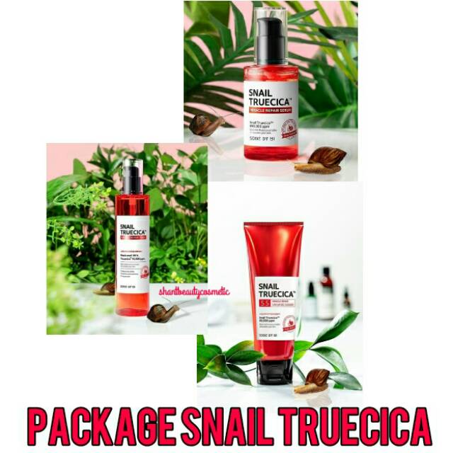 ORIGINAL SOMEBYMI SNAIL TRUECICA SERUM+TONER+CLEANSER 3in1 PAKET
