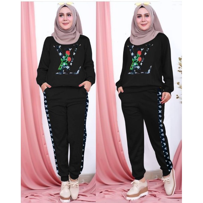 SET LESTY KEJORA FH stelan muslim babyterry set gamis kekinian