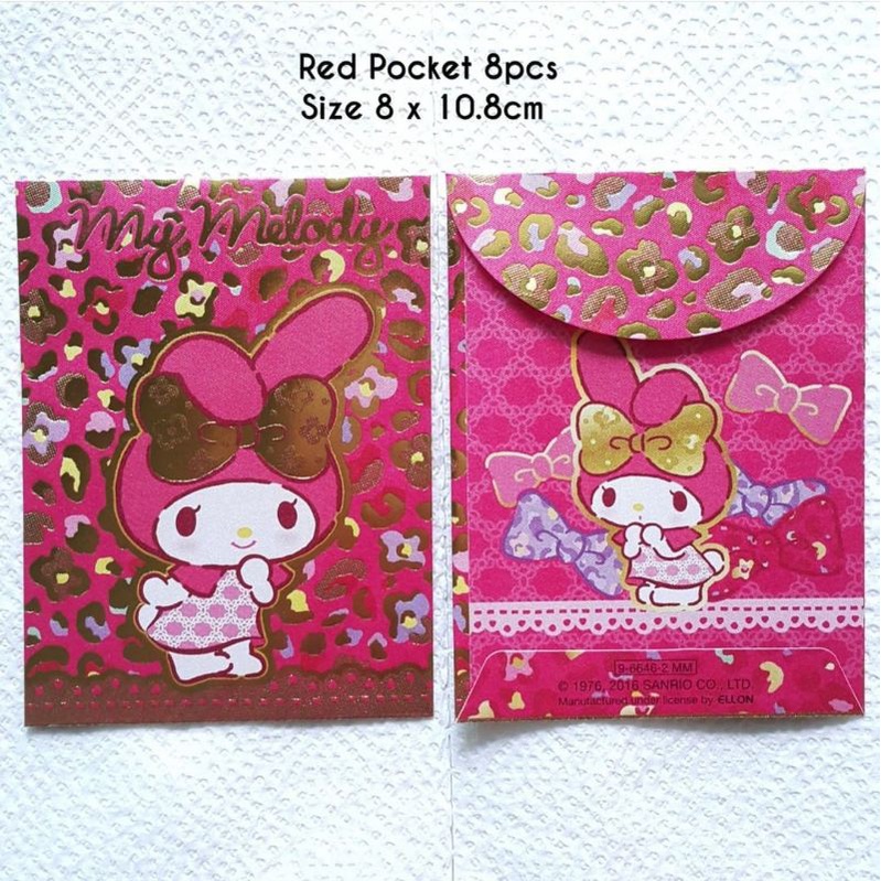 

Angpao Pink Gold Imlek CNY Sincia Lebaran Sanrio Karakter My Melody