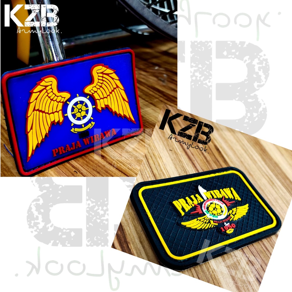 Patch Rubber Velcro PRAJA WIBAWA-PRAJA WIBAWA SATPOL PP