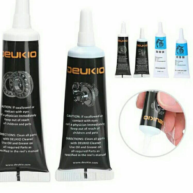 Harga Bersahabat.. DEUKIO Pelumas Reel Pancing 1 Paket (Oil + Grease/Gemuk)