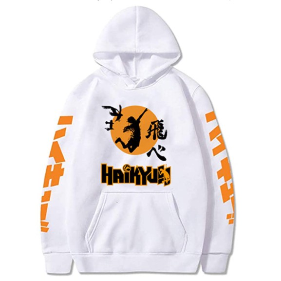 JAKET SWEATER ANIME HAIKYUU KARASUNO LOGO COSPLAY PREMIUM HOODIE