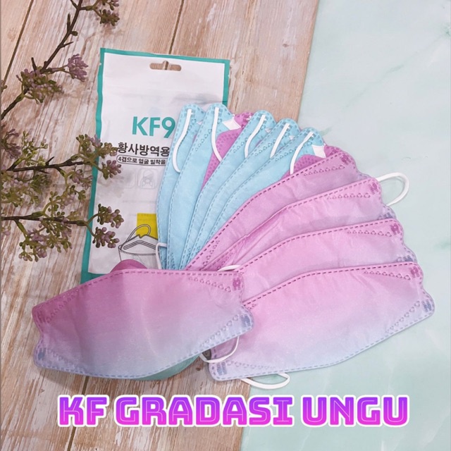 AZ MASKER KF94 KOREA PELANGI 4PLY MODEL KN95 EVO MED MASKER ARTIS AMAN STERIL PACKAGING