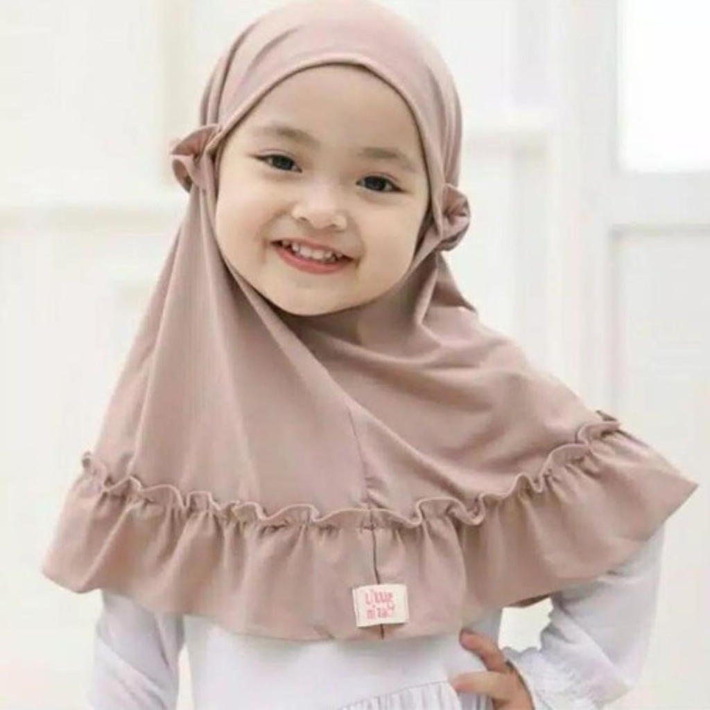 JILBAB ANAK CARLA USIA 0-3 TAHUN BAHAN JERSEY PREMIUM ADEM