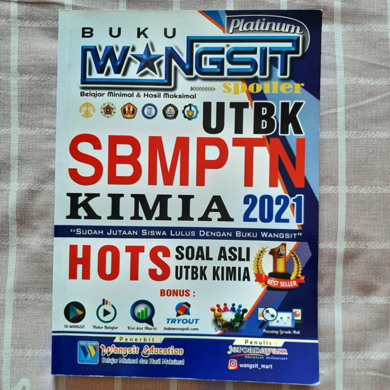 [Preloved] Buku Wangsit UTBK SBMPTN 2021 Kimia + Rumus Sakti Kimia || Wangsit Saintek