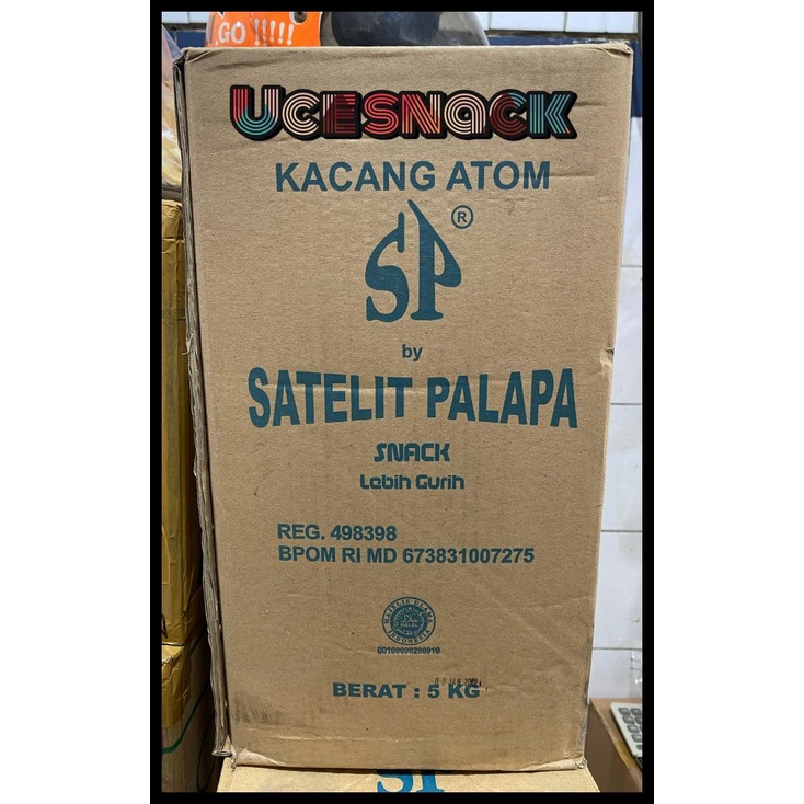 

DISKON TERBATAS !!! KACANG TELOR ATOM SATELIT PALAPA 5KG 5.000GRAM TERLARIS