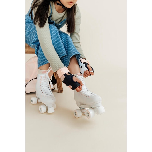 OXELO Sepatu Roda 4 Anak dan Dewasa Artistic Quad Skates