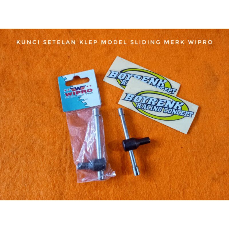 KUNCI SETELAN KLEP MODEL SLIDING MERK WIPRO - BOYRENK RACING CONCEPT