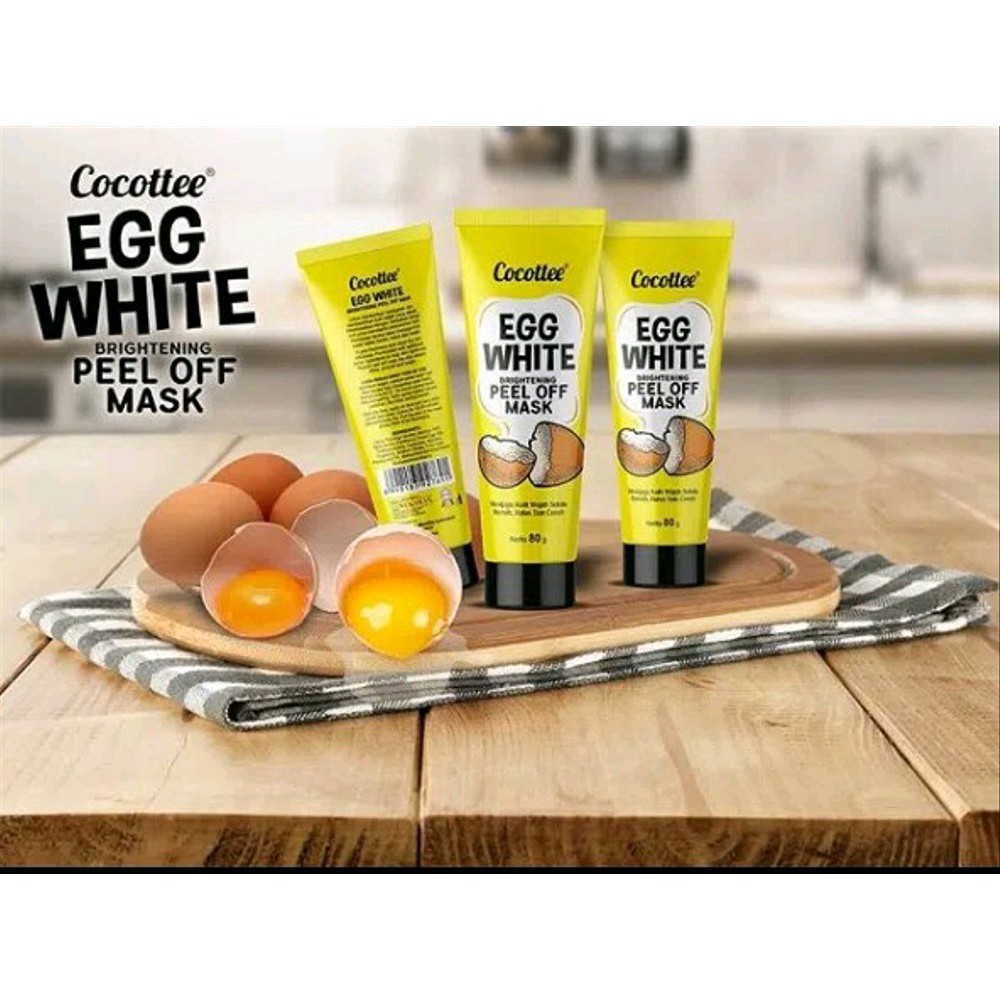 (BOSS) COCOTTEE MAKSER TELUR - EGG WHITE BRIGHTENING PEEL OFF MASK COCOTTEE