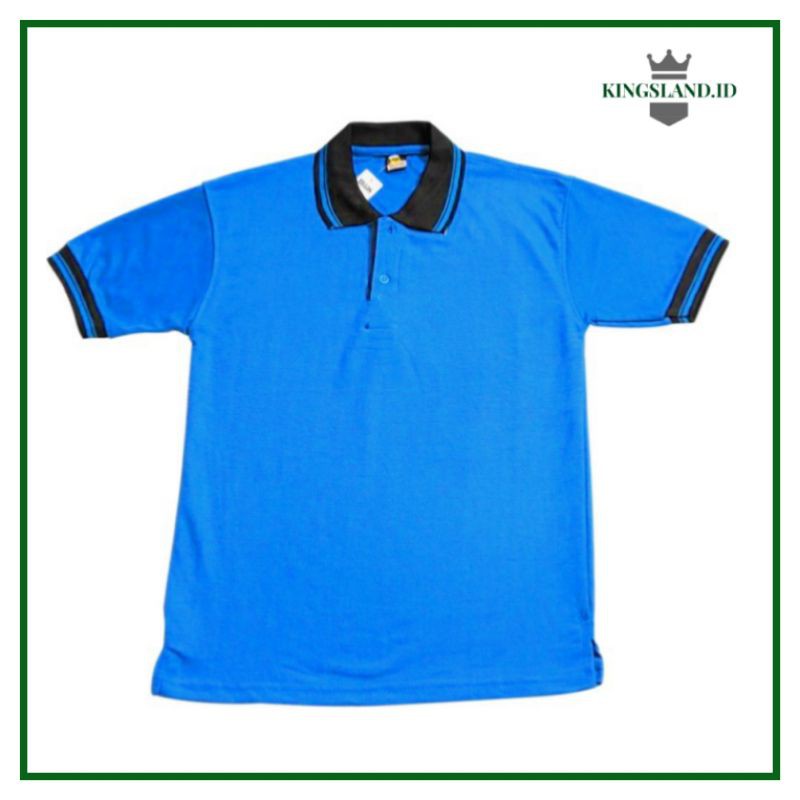 KAOS KERAH POLOS POLO SHIRT WARNA BIRU TURKISH TERBARU
