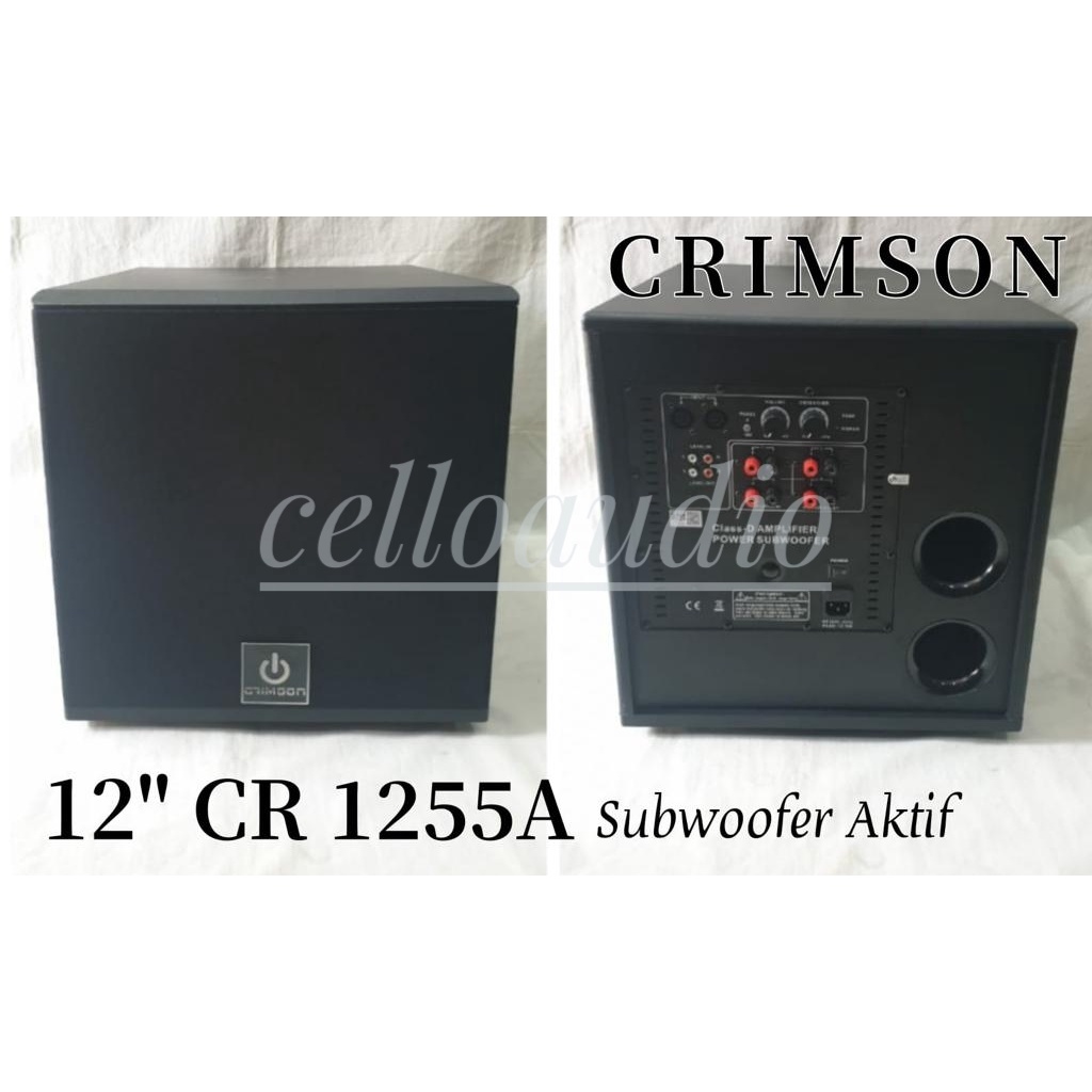 Subwoofer Aktif 12" CRIMSON CR-1255 Active Subwoofer 12 Inch Karaoke