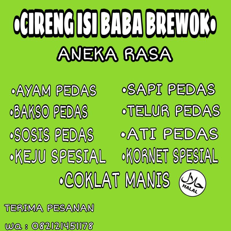 

cireng isi baba brewok