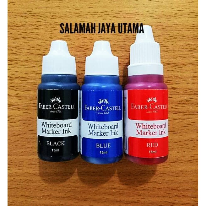 

Unik Refill Whiteboard Marker Faber Castell 15 ML Bottle / Refill Spidol - Hitam Eksklusif