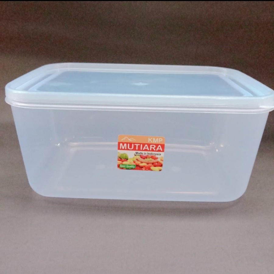 Kotak Makan Plastik 1800mL / Sayur / Tempat Penyimpan Serbaguna / Wadah Makanan Transparan / Toples Kotak Lunch Box